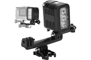 Diving Fill Light,30M Underwater Waterproof Dimmable LED Video Dive Fill Lights with Built-in 1000mAh Lithium Battery,for GOP