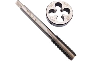 YODAOKE HSS M8 x 0.75mm Tap and M8 x 0.75mm Die Metric Thread Right Hand