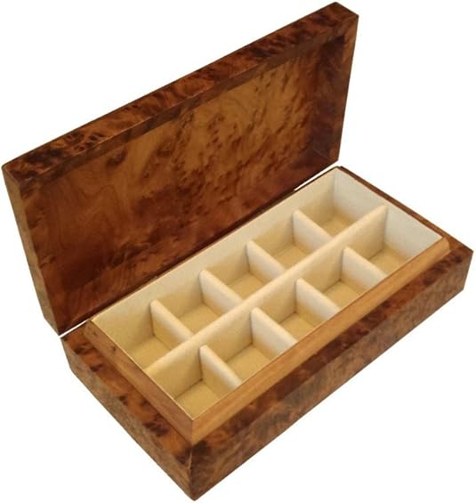 Schmuckkasten aus Zedernholz, Aufbewahrungsbox/Organizer für Ohrringe