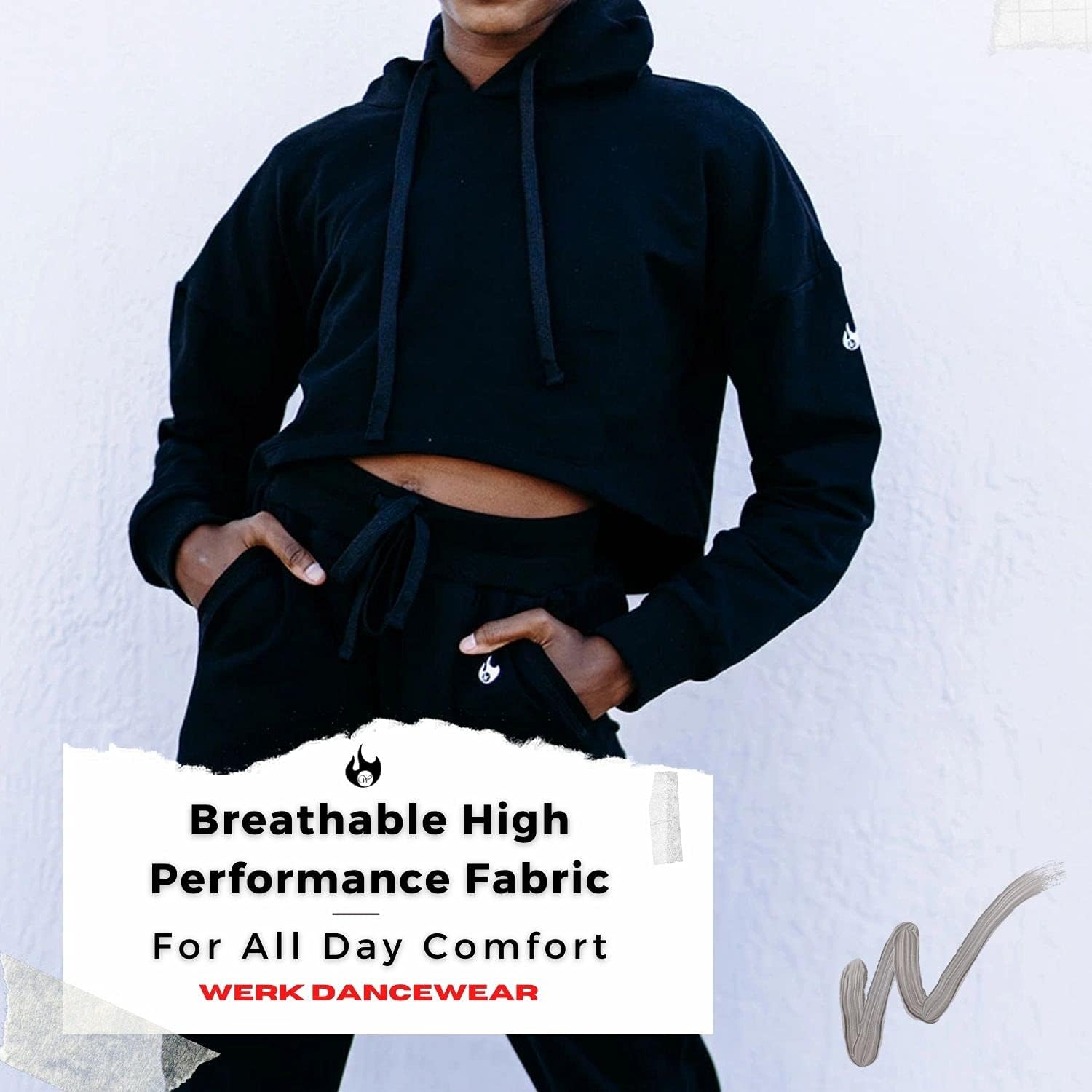 Werk Dancewear Youth Midnight Sweatshirt - Fashionable Dance Wear for Girls: Clothing