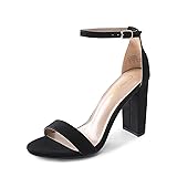 DREAM PAIRS Women's Hi-Chunk High Heel Pump