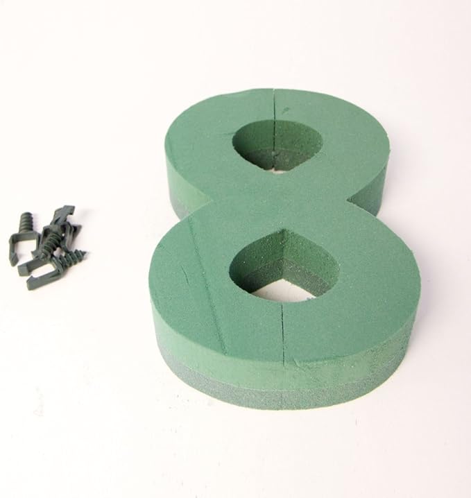 Oasis Floral Foam Numbers 0,1,2,3,4,5,6,7,8,9 Available (Number 8