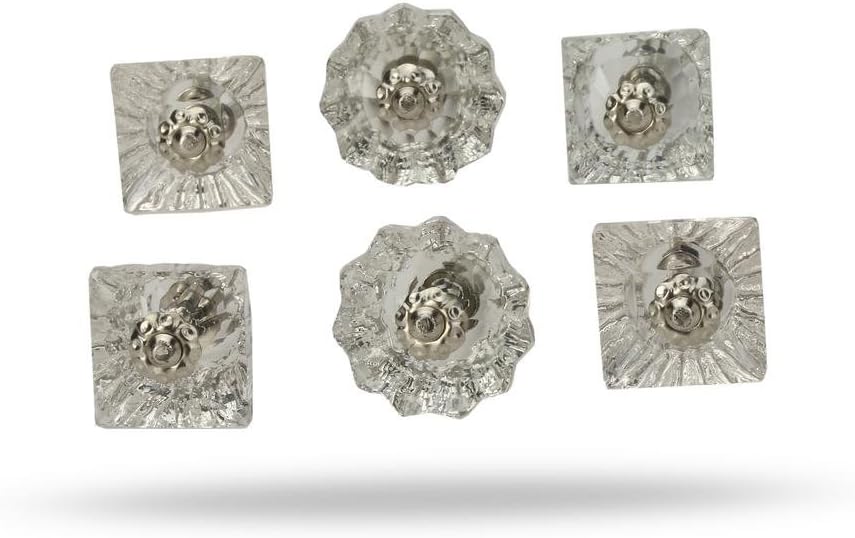 Set of 6 knobs Kitchen Cabinet Cupboard Door Knobs Dresser Wardrobe and Drawer Pull by Perilla Home