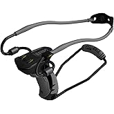 Barnett King Rat Slingshots, Havoc Slingshot with Stabilizer & Brace, Includes Magnum Power Bands, Brushed Leather Pouch, & H