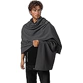JIEFULL Medieval Hooded Scarf Renaissance shawl for Men and Women Post Apocalyptic Cloak Shaman Cowl Cosplay Costume
