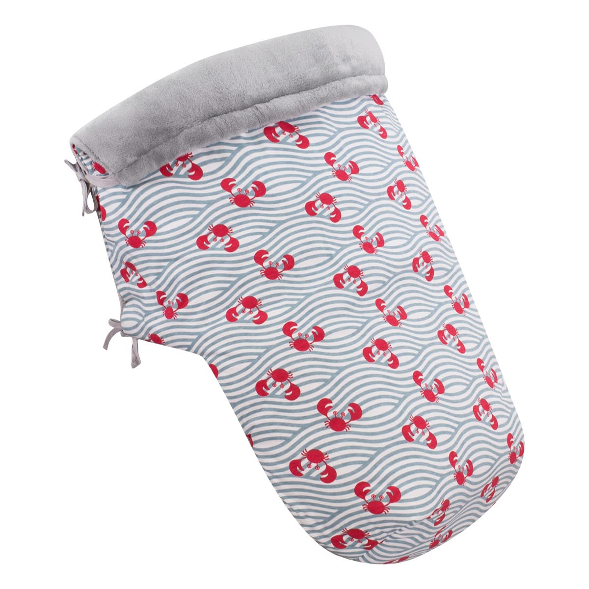 JYOKO KIDS Universal Baby Blanket Footmuff (Crabby, Teddy-Fleece)