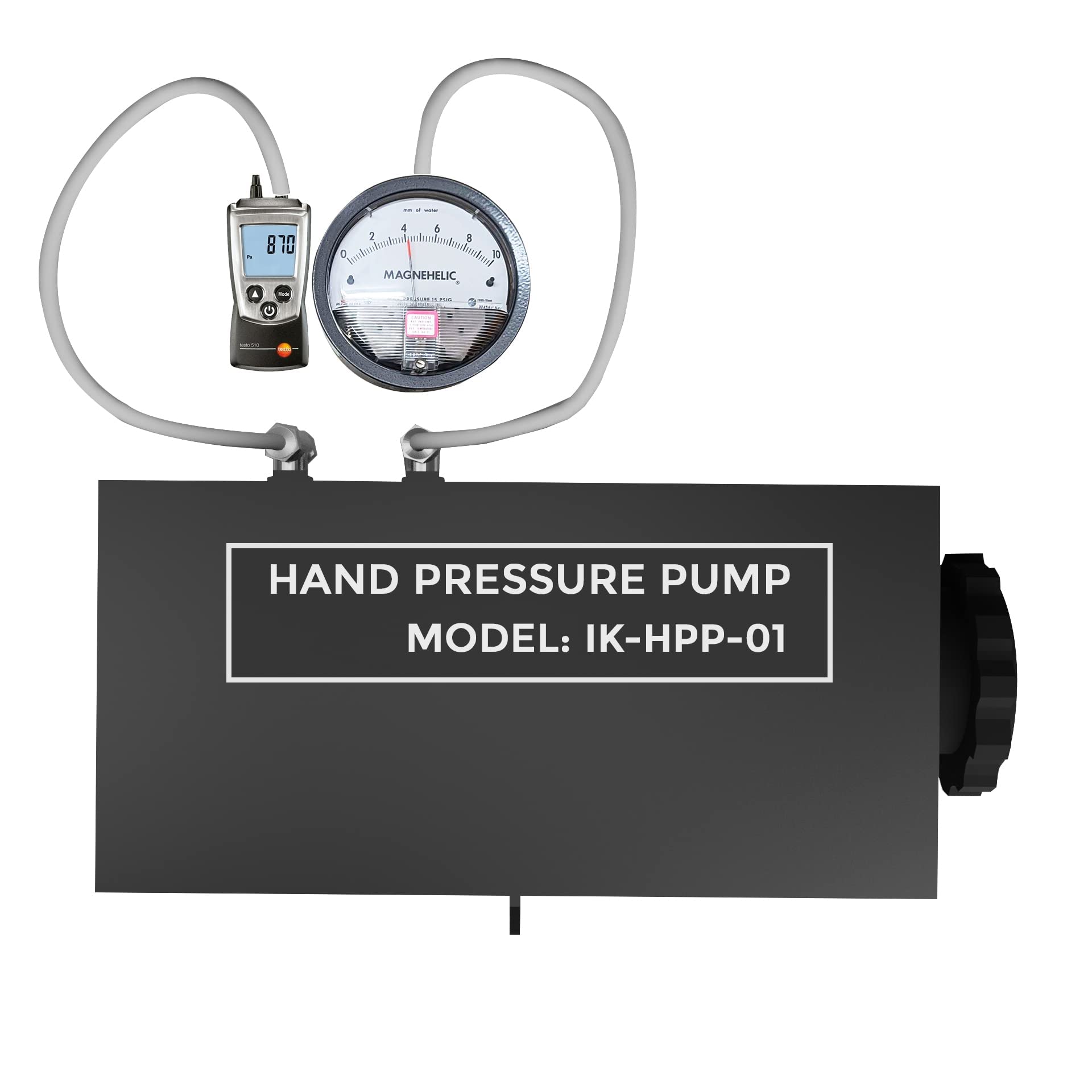 Mua Static Pressure Pump, Magnehelic Gauge, Differential Pressure Calibrator (Only Static Pump