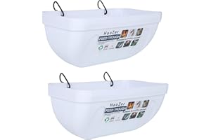 HAOZER 2 packs chicken feeder, goat feeding trough with clip, hanging poultry feeding equipment, used as poultry feeding trough for chickens, ducks, goats, deer, geese, and dogs (white)