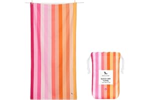 Dock & Bay Kid's Towel - for Beach Use - Quick Dry, Sand Free - Compact, Lightweight - 100% Recycled - Includes Bag - Summer - Miami Sorbet, Large (160x90cm, 63x35)