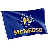 Desert Cactus McNeese State University MNSU Flag - 3 x 5 Feet Cowboys Banner, Indoor/Outdoor Durable Fabric, 100% Polyester Design (Style 1)