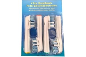 Electric toothbrush head replacement pack, neutral compatibility with EB17/SB-417A/EB50A/SB-17A, DuPont soft bristles replace