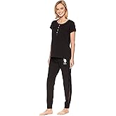 U.S. Polo Assn. Women's Tee, Long Pajama Pants Set Valentines Gifts for Her