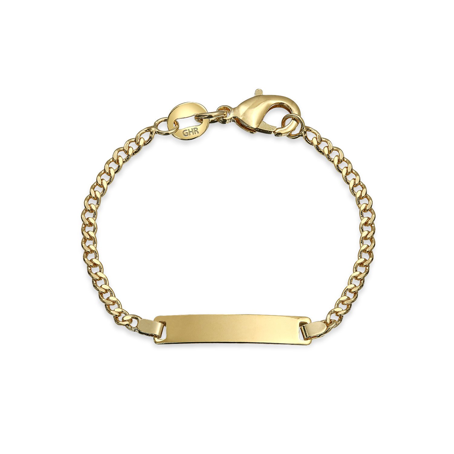 Bling Jewelry Niños llenos de Oro brazalete de identificación del bebé EN