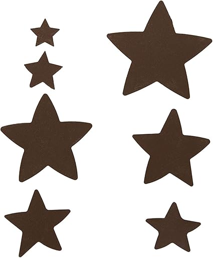 Amazon Com Darice Bulk Buy Diy Metal Shapes Rusted Stars 7 Pieces