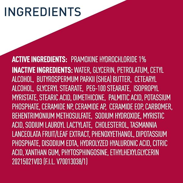 CERAVE MOISTURIZING CREAM FOR ITCH RELIEF, ANTI ITCH CREAM WITH PRAMOXINE HYDROCHLORIDE, RELIEVES ITCHY WITH MINOR SKIN IRRITATIONS, SUNBURN RELIEF, BUG BITES, FRAGRANCE FREE, 16 OUNCES