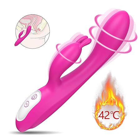 Nabini G-Punkt Vibratoren für sie,Heizung Rabbit Vibrator für sie Klitoris und G-Punkt Stimulation,Wasserdichte Dual Motor Kl