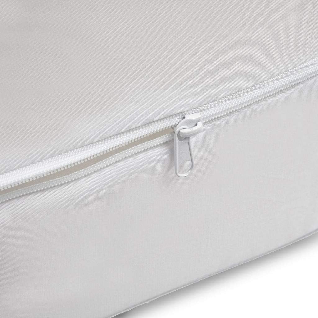 DMI Wedge Pillow to Support and Elevate Neck, Head and Back for Acid Reflux or Feet and Legs to Reduce Back Pain and Improve Circulation with Removable Cover, White ,12x24x24 Inch: Kitchen & Dining