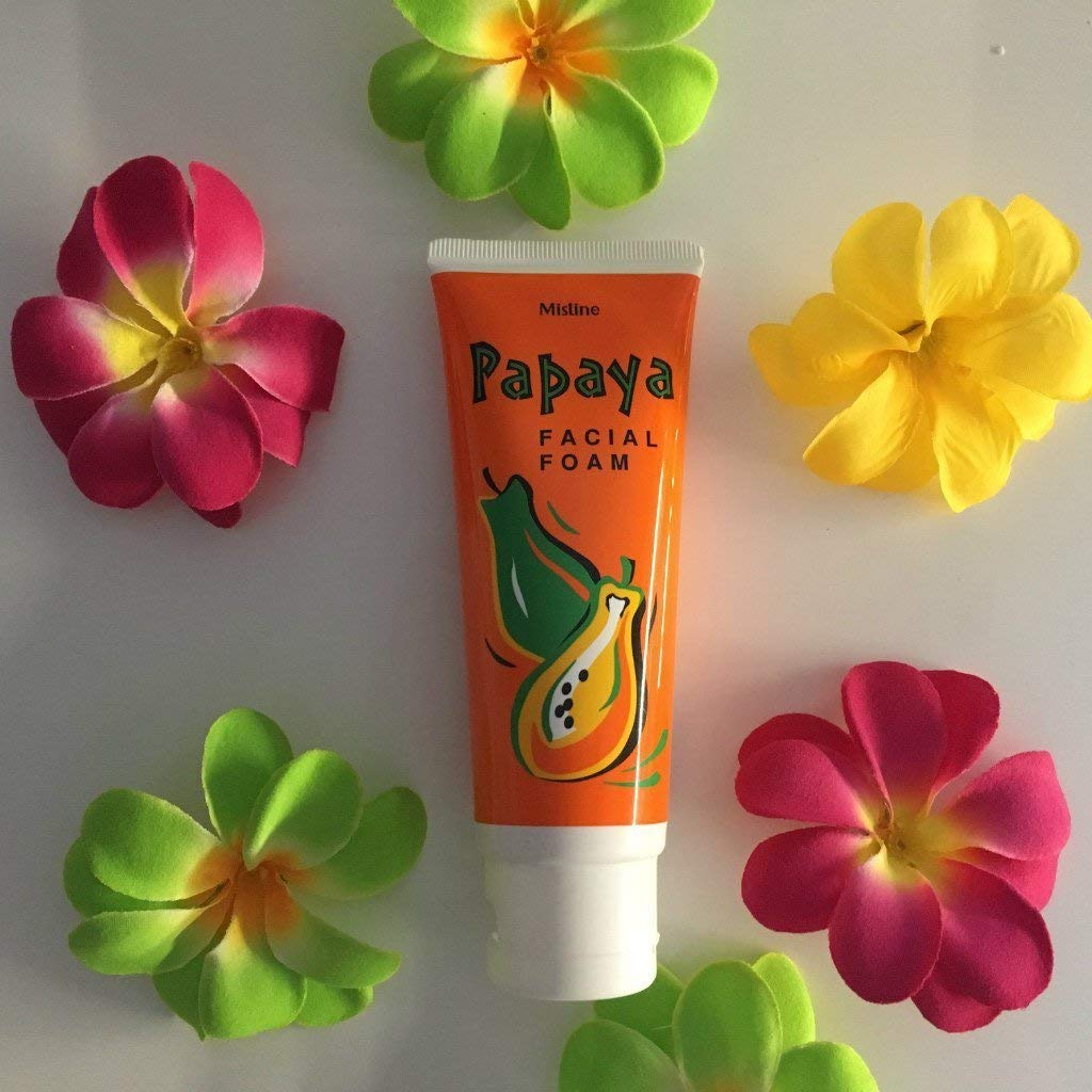 mistine papaya facial foam