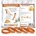 MosQuitO Repellent Bracelets 5 Pack - 100% All Natural Ingredients Insect Repellent - Safe Microfiber with Citronella Lemongrass Geraniol and Peppermint - DEET FREE Insect Protection