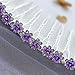 Unicra Wedding Hair Pins for Women Decorative Bridal Wedding Hair Accessories for Brides and Bridesmaids Pack of 20 (Purple)