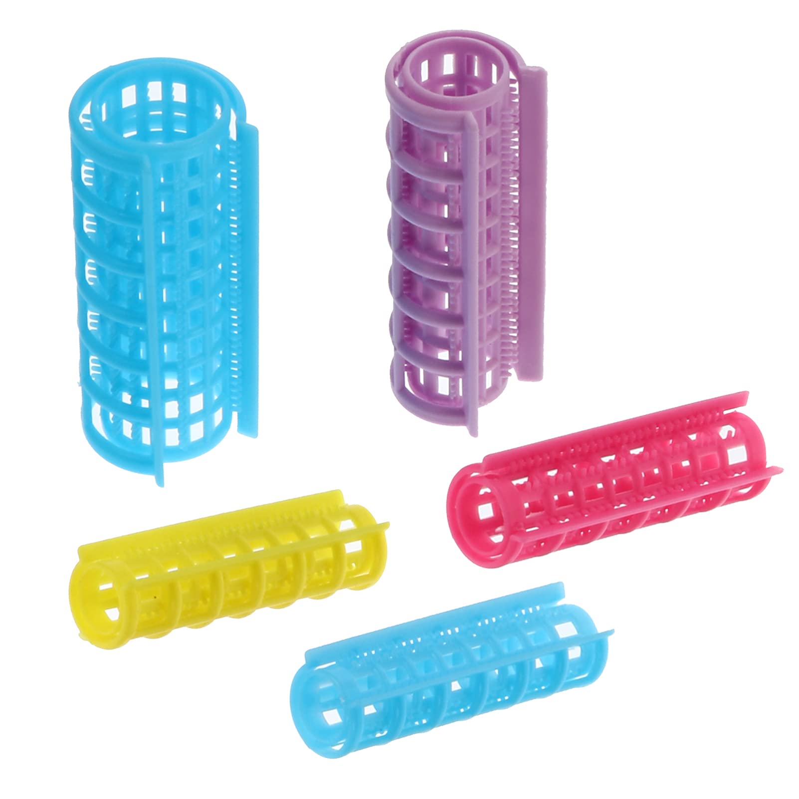 Plastic Hair Curler Self Grip Rollers Hairdressing Curlers Rollers No Heat Hair Curlers for DIY Hairdressing Salon Hair Barber 36pcs