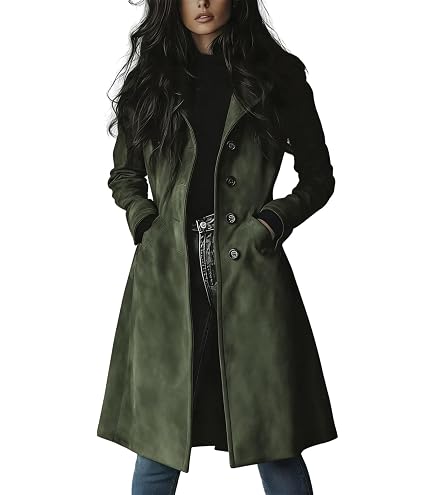 Amazon.com: utcoco Womens Short Wool Pea Coat Notched Lapel
