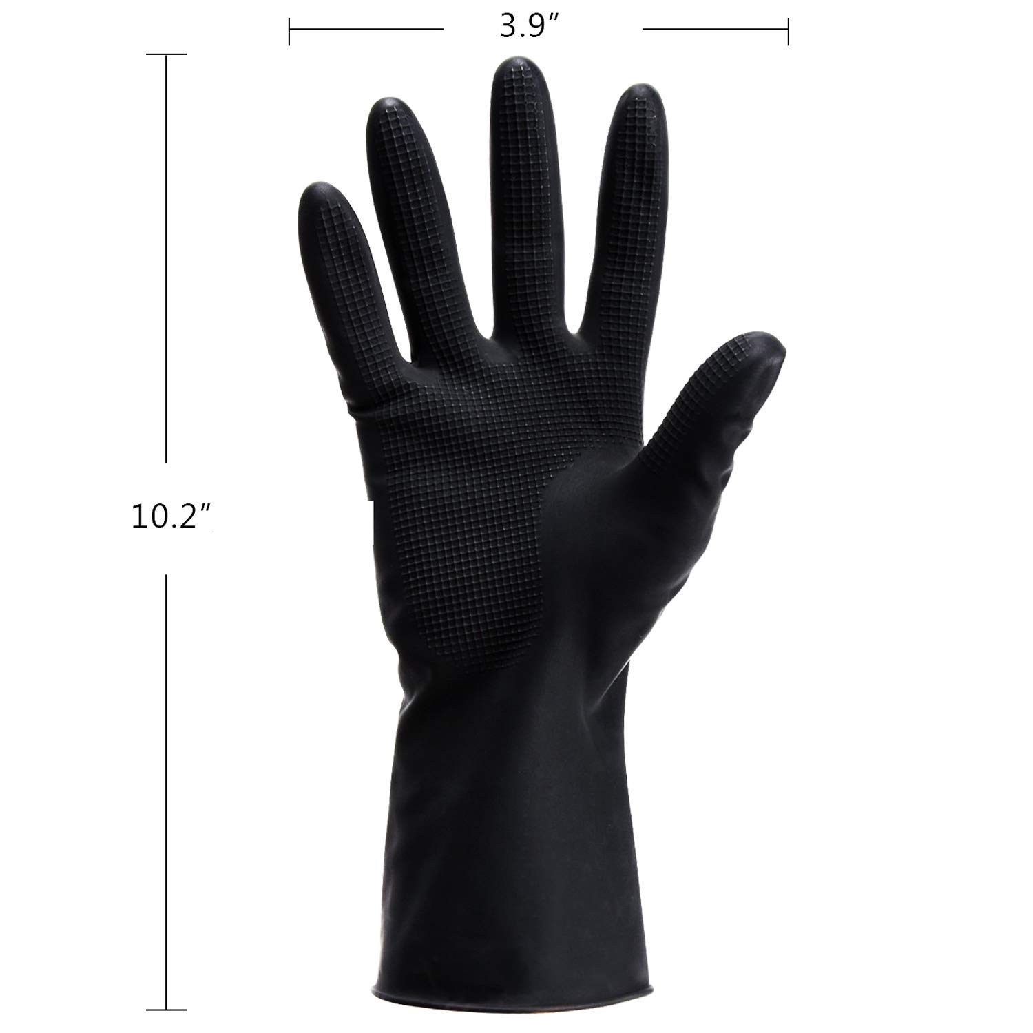 VOVCIG Hair Dye Gloves,Professional Hair Coloring Accessories for Hair Salon Hair Dyeing,2pcs（1 left+1 right）,black