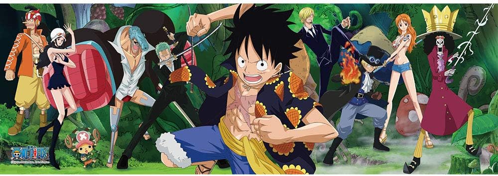 Amazon Com One Piece Jungle Expedition Oda Eiichiro Panorama 752 Piece Jigsaw Puzzle Pouch Included Toys Games