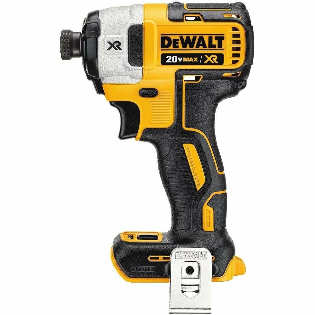 Photo 1 of ***without accessories***used***DEWALT 20V MAX XR Impact Driver, Brushless, 3-Speed, 1/4-Inch, Tool Only (DCF887B)-Deal Express Accessories, Yellow