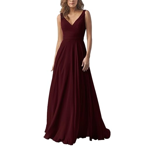 burgundy bridesmaid dresses amazon