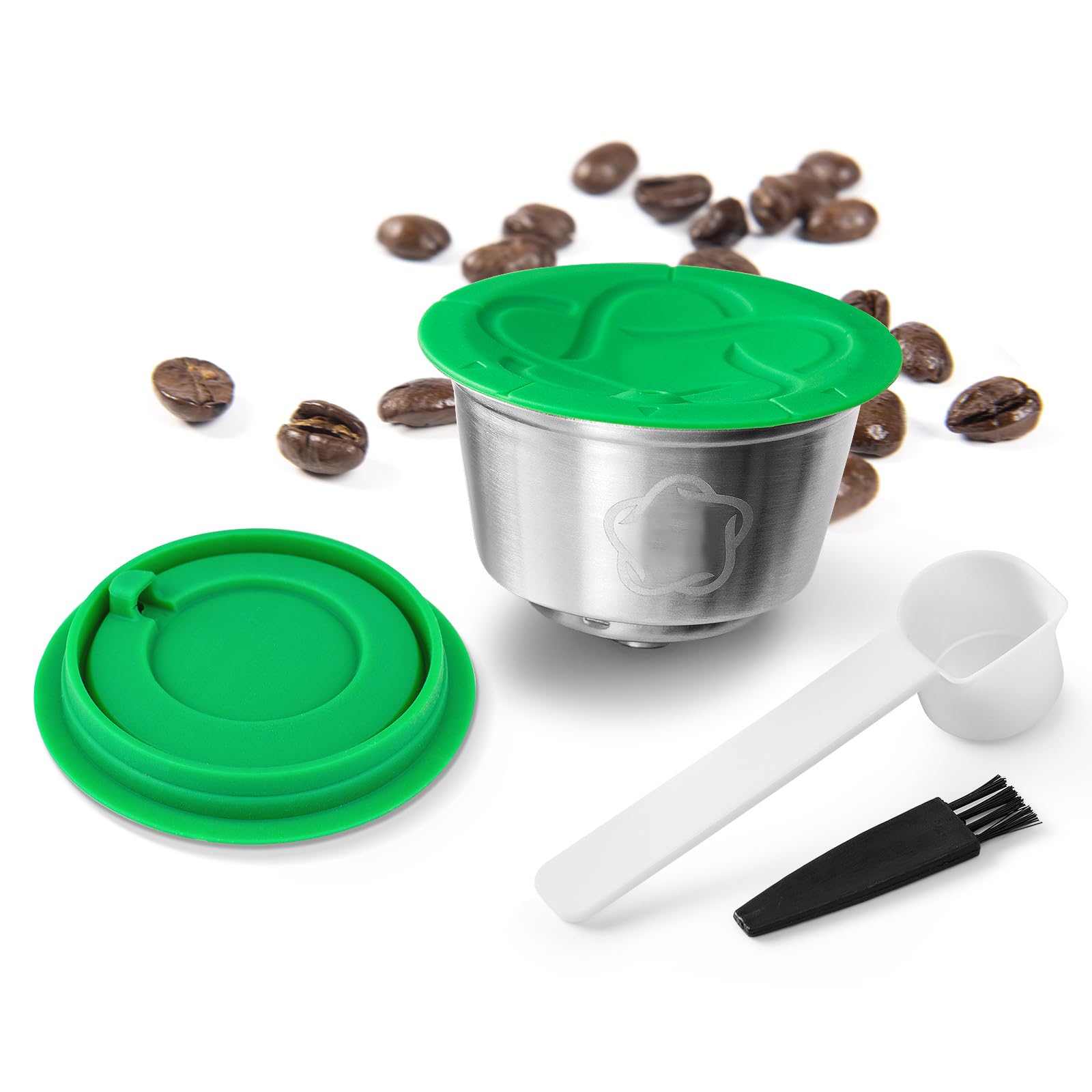 HAILASRE Reusable Pods Stainless Steel Metal Refillable Coffee Capsule for Dolce Gusto,Filter Refill Pod Compatible with Dolce Gusto Piccolo & Genio S Machine