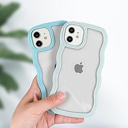 Anuck for iPhone 11 Case Wavy Edge Clear Back