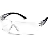 Pyramex Cortez Safety Eyewear, Clear Anti-Fog Lens With Black Temples