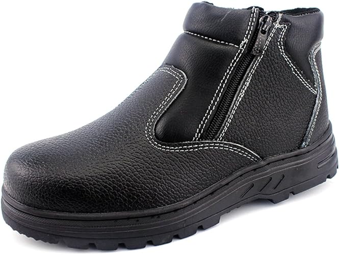 Amazon Placck安全 安全靴 ハイカット 23cm 27 5cm 短靴 耐油 防護 黒色 防滑 防寒 Placck安全 安全靴 作業靴