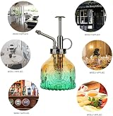 ZIUHEOA Plant Mister Glass Watering Bottle 200ML Retro Yellow Blue Gradient view 4