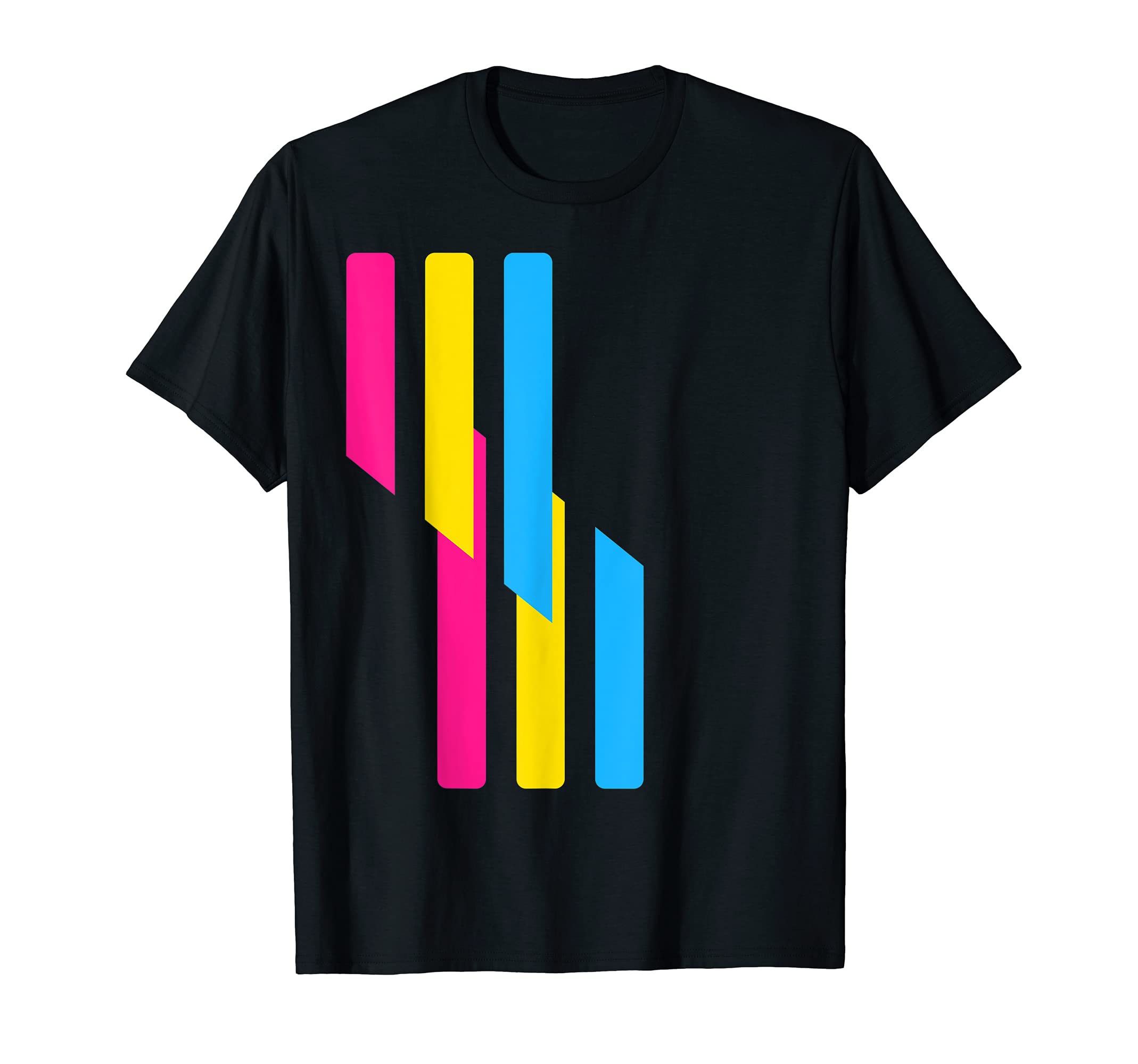 Pansexual Color Bars - Pink Yellow & Blue - OnmiSexuality T-Shirt
