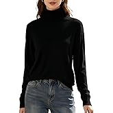 SANGTREE Women's Turtleneck Sweater Long Sleeve Casual Fall Winter Knit Pullover Sweater Top
