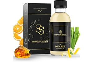 Signature Scents - Luxury Hotel Fragrances - Hotel Fragrance Oil - Diffuser Oil Blends for Aromatherapy (Poolside) 4.05 Fl Oz (120ml)