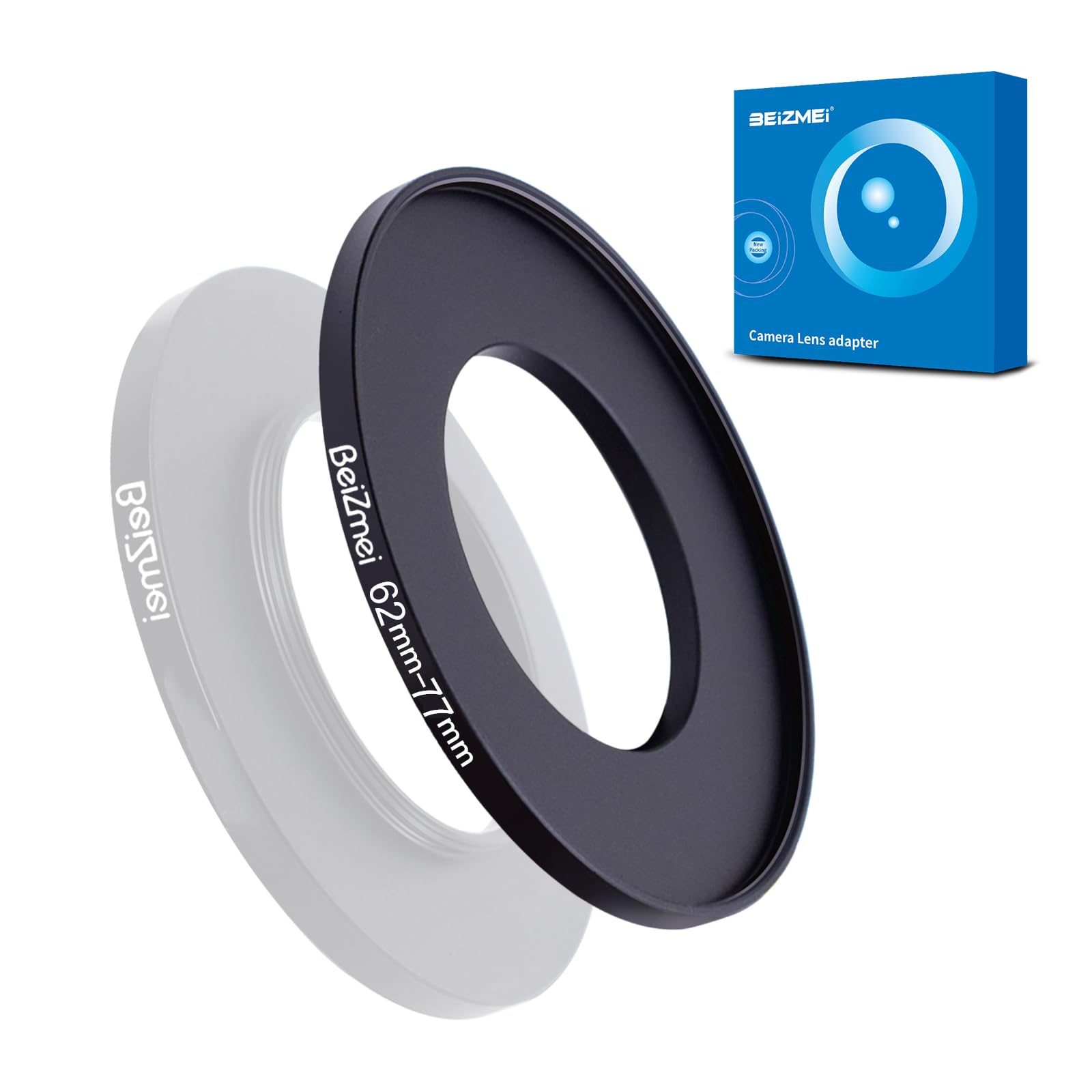 62mm Lens to 77mm Filters Ring,Camera Filters Ring Compatiable All Brands Ø62mm Lens to Ø77mm UV ND CPL Camera Filter.62-77mm