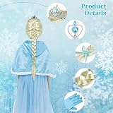 Vicloon 9 Piece Dress Up Set for Kids Princess Tiara Wand Gloves Necklace Ring view 5