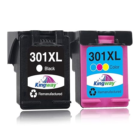 Kingway 301XL Wiederaufbereitete Tintenpatronen für HP 301 301XL (dreifarbig) für HP DeskJet 1000 1010 1050 1510 2050 2510 25