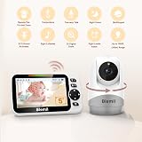 Blemil 5 Inch Split-Screen Baby Monitor 1000ft 30H Battery Night Vision Pan view 2