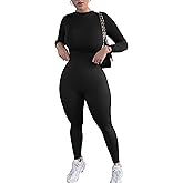 Mizoci Women's Sexy Bodycon Long Sleeve Mock Neck One Piece Jumpsuit Romper