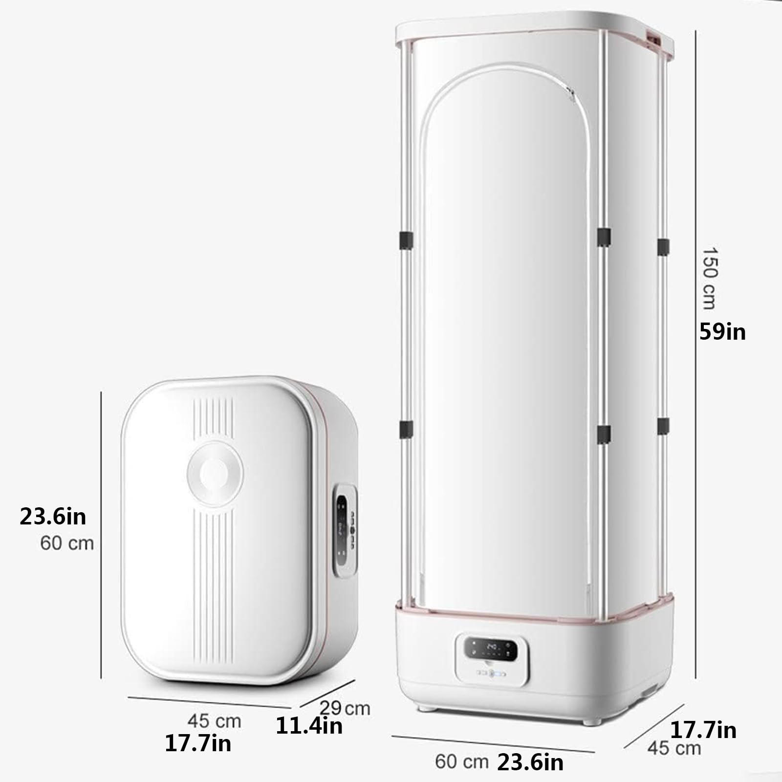 Vertical Steam Iron 900w Automatic Wireless, Collapsible Hanging Garment Steamer,with Remote Control electric clothes drying rack, for Clothes & Fabric, One-key Care, Quick-Drying Steam