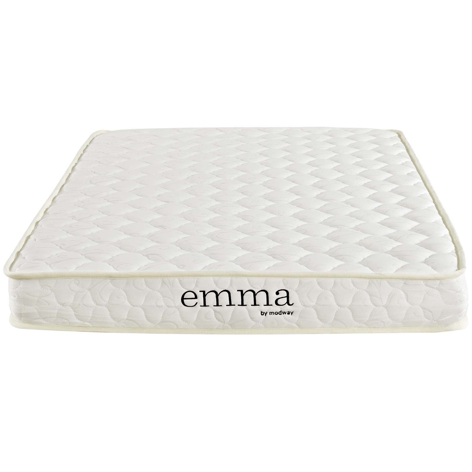 Modway Emma 6” Twin Foam Mattress Firm Mattress For Kid Room Top