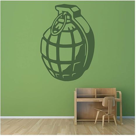 Amazon Army Hand Grenade Bombデコレーションパターン壁ステッカーホーム装飾アートデカールで使用可能な5サイズ25色 01 X Small 36cm W X 50cm H ウォールステッカー オンライン通販