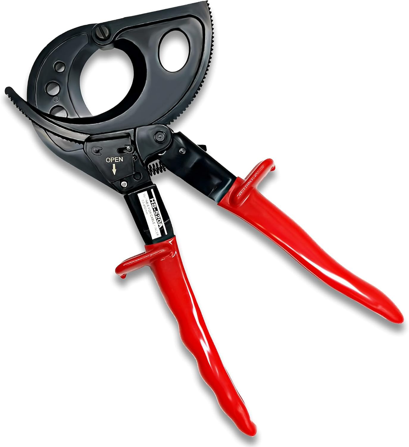 Heavy Duty Aluminum Copper Ratchet Cable Cutter/Ratchet Cutters, MALAYAS HS520A Heavy Duty Wire Cutter for Aluminum Copper Cable up to 400mm², Ratchet Cable Cutters ﻿
