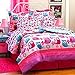 Nature Girl Hoot OWLS QUEEN SIZE Pink PEEK A BOO Comforter Set & Sheets (8 Pieces)