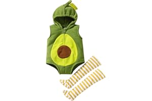 ZHSKEUUN Newborn Baby Boys Girls Halloween Avocado/Pumpkin/Dinosaur Costumes Halloween Cosplay