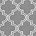 Flamingo P Modern Moroccan Geometric Decor Curtains Print Thermal Insulated Blackout Curtains for Living Room 52W x 84L Inch Gray 1 Pair